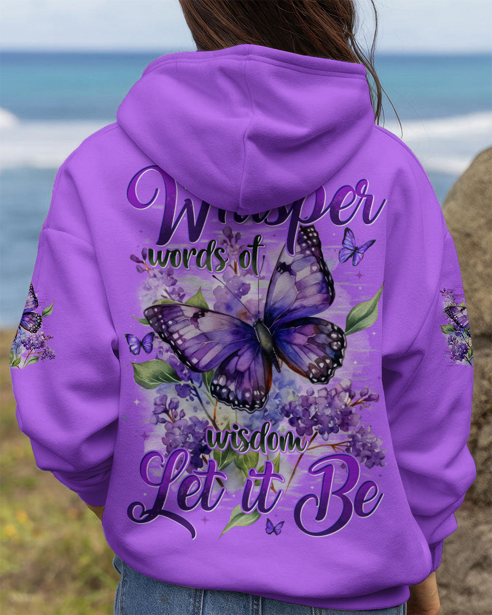 WHISPER WORDS OF WISDOM LET IT BE BUTTERFLY ALL OVER PRINT - TYTD1710252