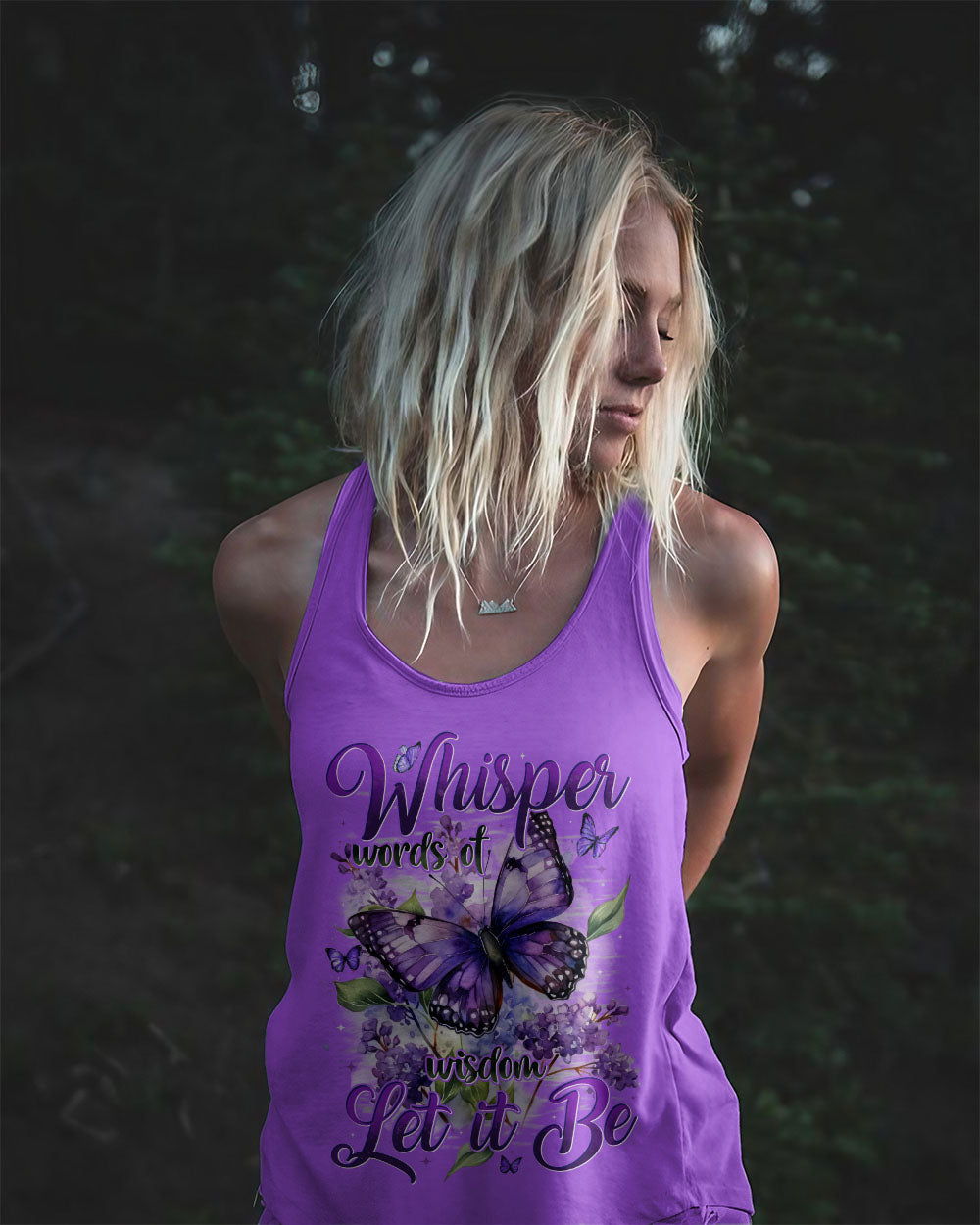 WHISPER WORDS OF WISDOM LET IT BE BUTTERFLY ALL OVER PRINT - TYTD1710252