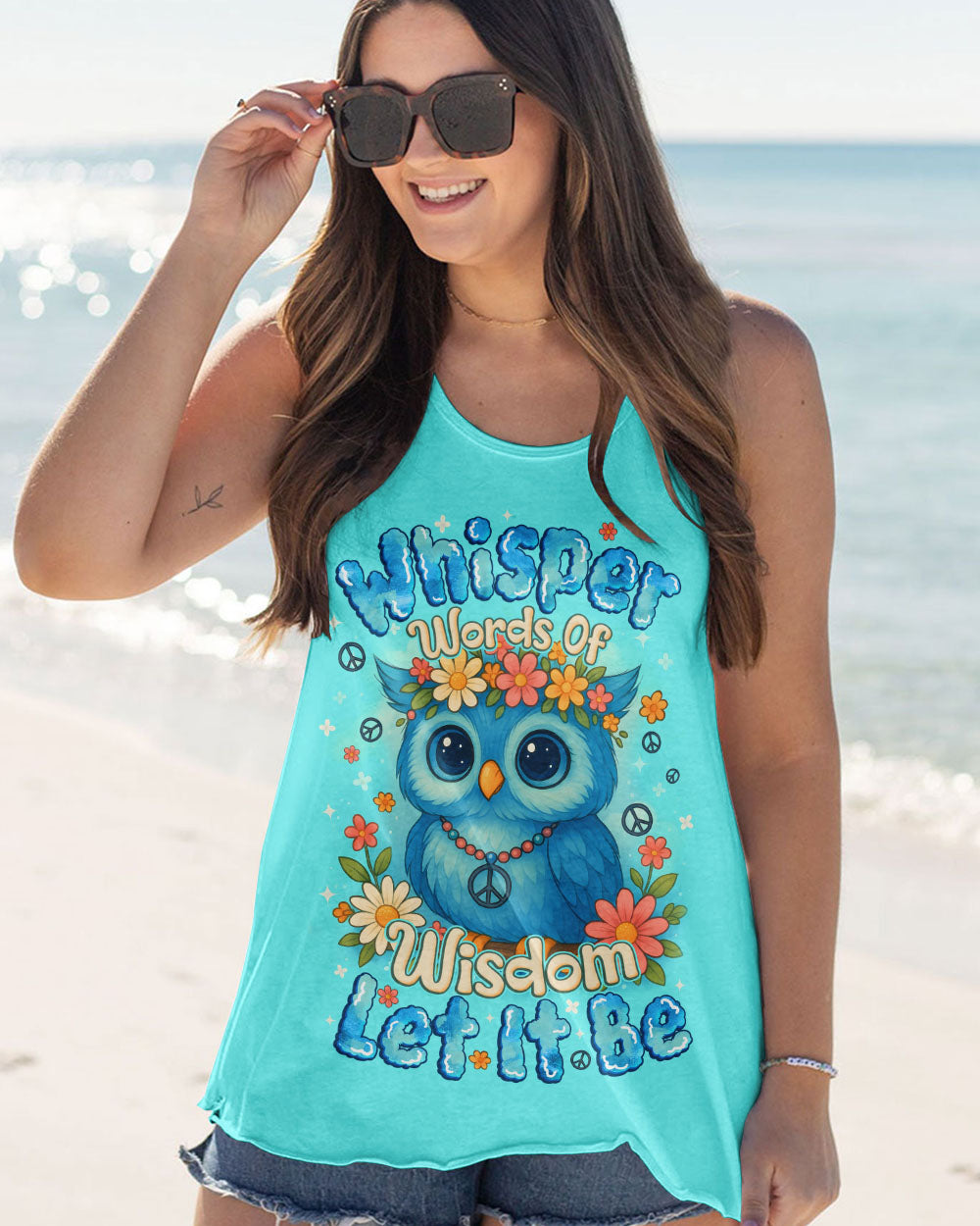 WHISPER WORDS OF WISDOM LET IT BE OWL ALL OVER PRINT - TYQY1810252