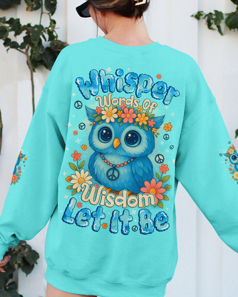 WHISPER WORDS OF WISDOM LET IT BE OWL ALL OVER PRINT - TYQY1810252