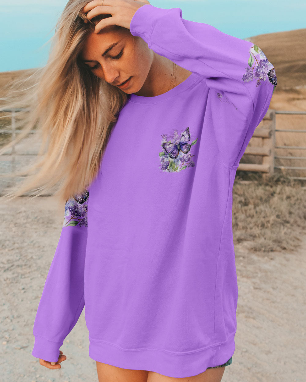 WHISPER WORDS OF WISDOM LET IT BE BUTTERFLY ALL OVER PRINT - TYTD1710252