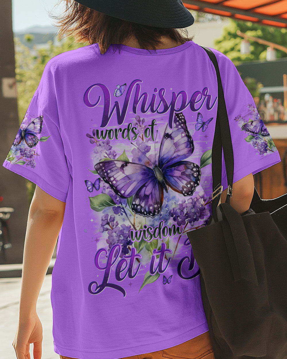WHISPER WORDS OF WISDOM LET IT BE BUTTERFLY ALL OVER PRINT - TYTD1710252