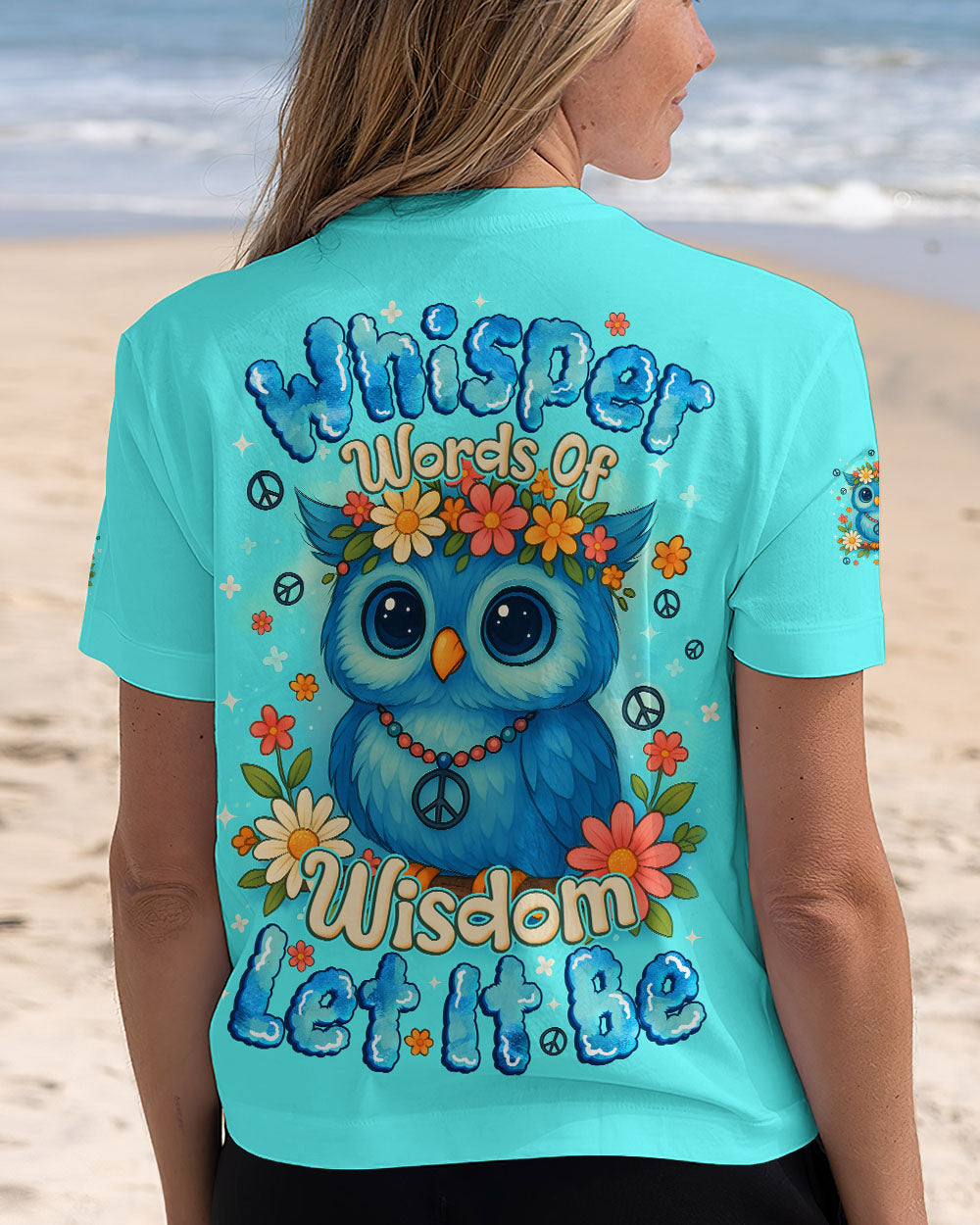 WHISPER WORDS OF WISDOM LET IT BE OWL ALL OVER PRINT - TYQY1810252