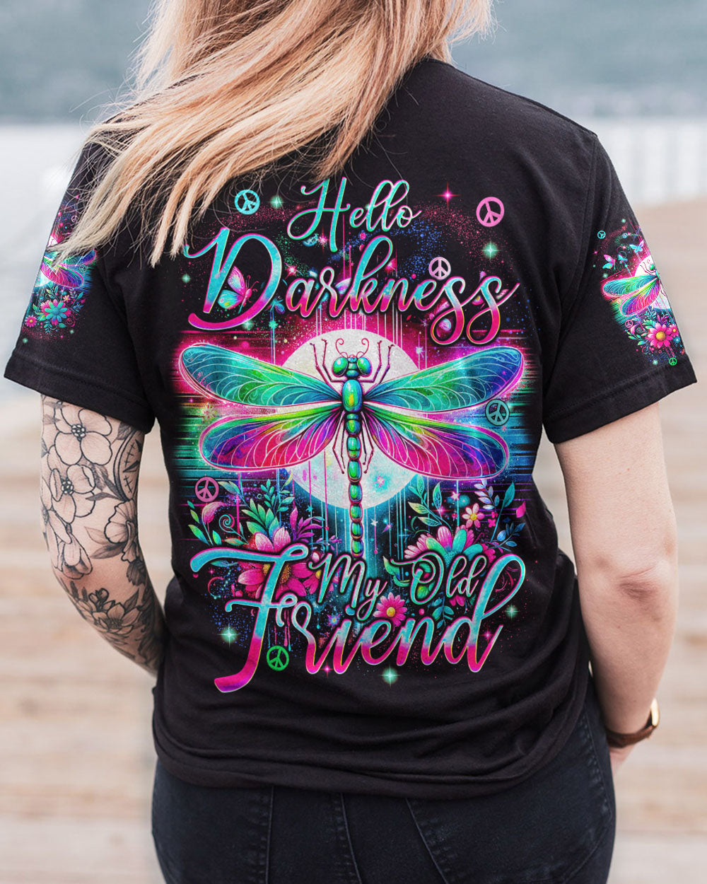 HELLO DARKNESS MY OLD FRIEND DRAGONFLY ALL OVER PRINT - TYQY1812234
