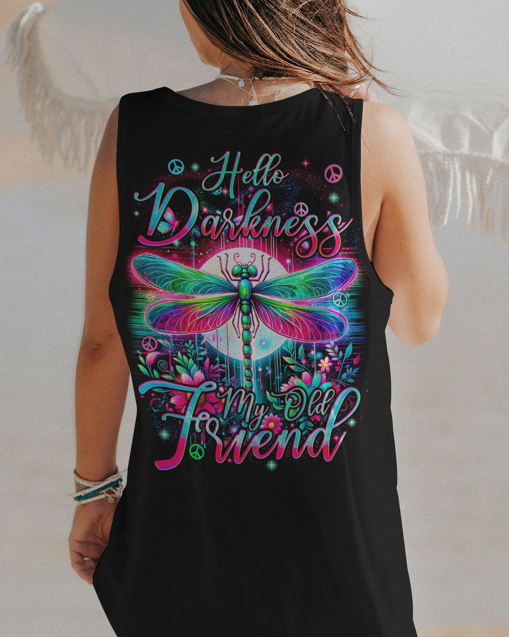 HELLO DARKNESS MY OLD FRIEND DRAGONFLY ALL OVER PRINT - TYQY1812234