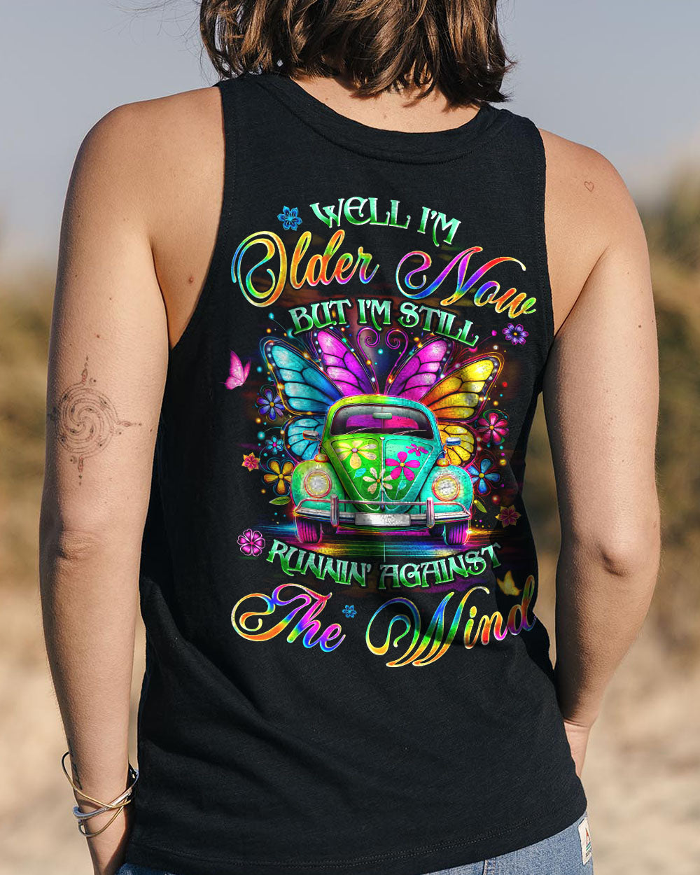 RUNNING AGAINST THE WIND BUTTERFLY CAR ALL OVER PRINT - TYQY1905251