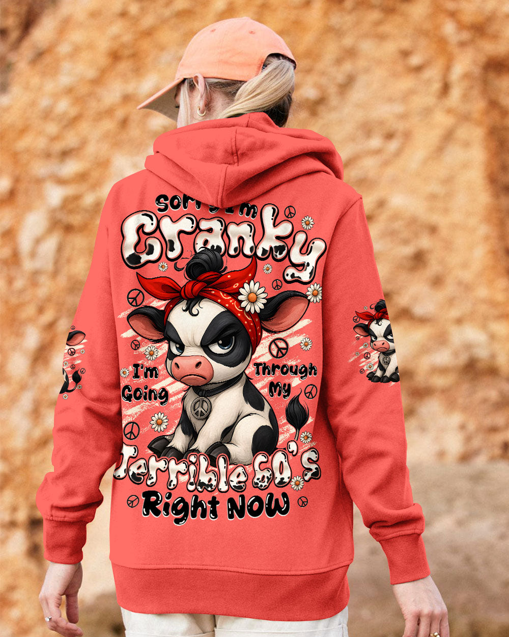 SORRY I'M CRANKY COW ALL OVER PRINT - TYQY1906251