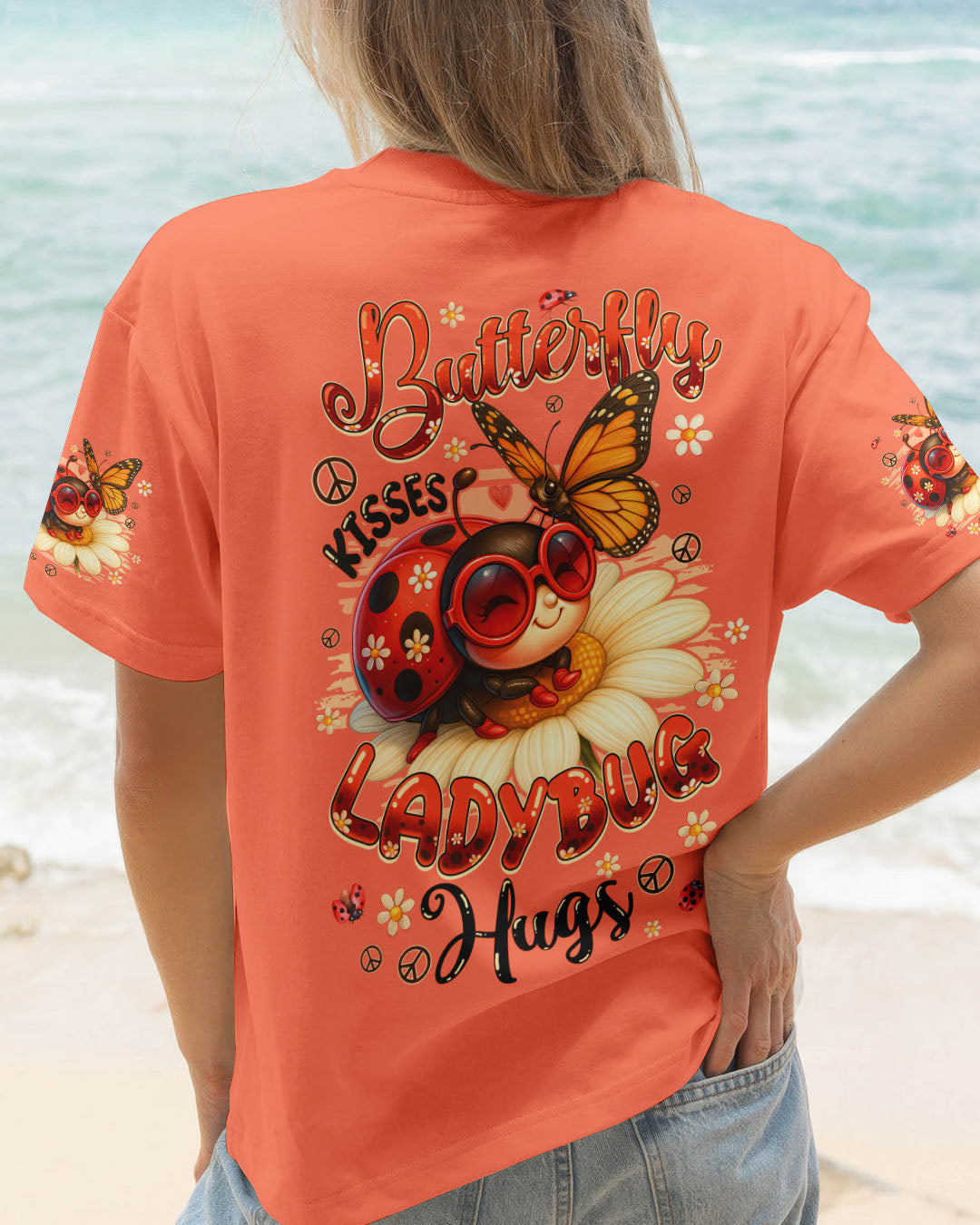 BUTTERFLY KISSES LADYBUG HUGS ALL OVER PRINT - TYQY1906253