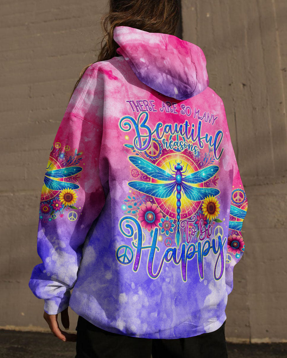 BEAUTIFUL REASONS TO BE HAPPY DRAGONFLY ALL OVER PRINT - TYQY1907245