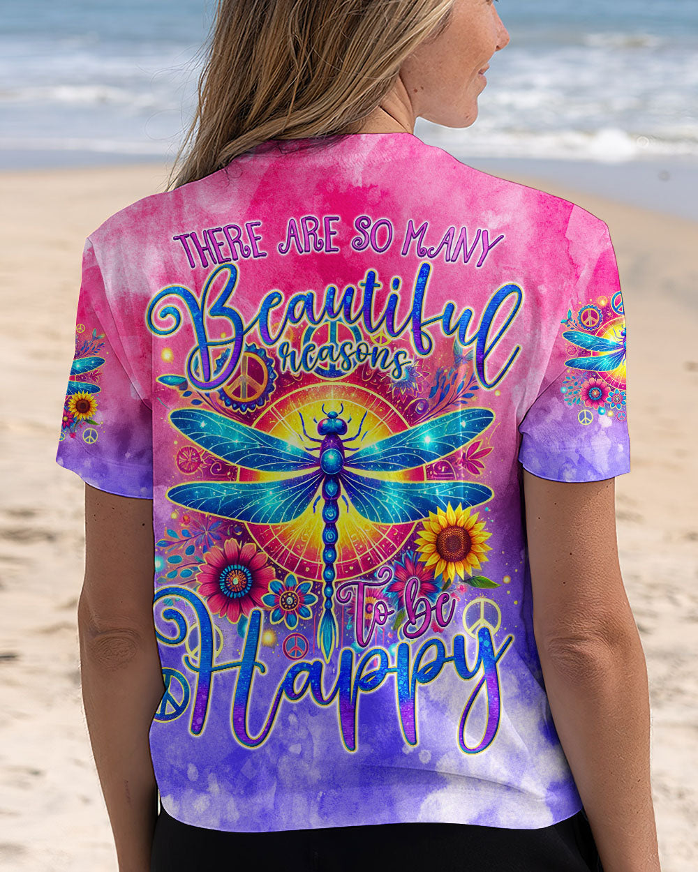 BEAUTIFUL REASONS TO BE HAPPY DRAGONFLY ALL OVER PRINT - TYQY1907245