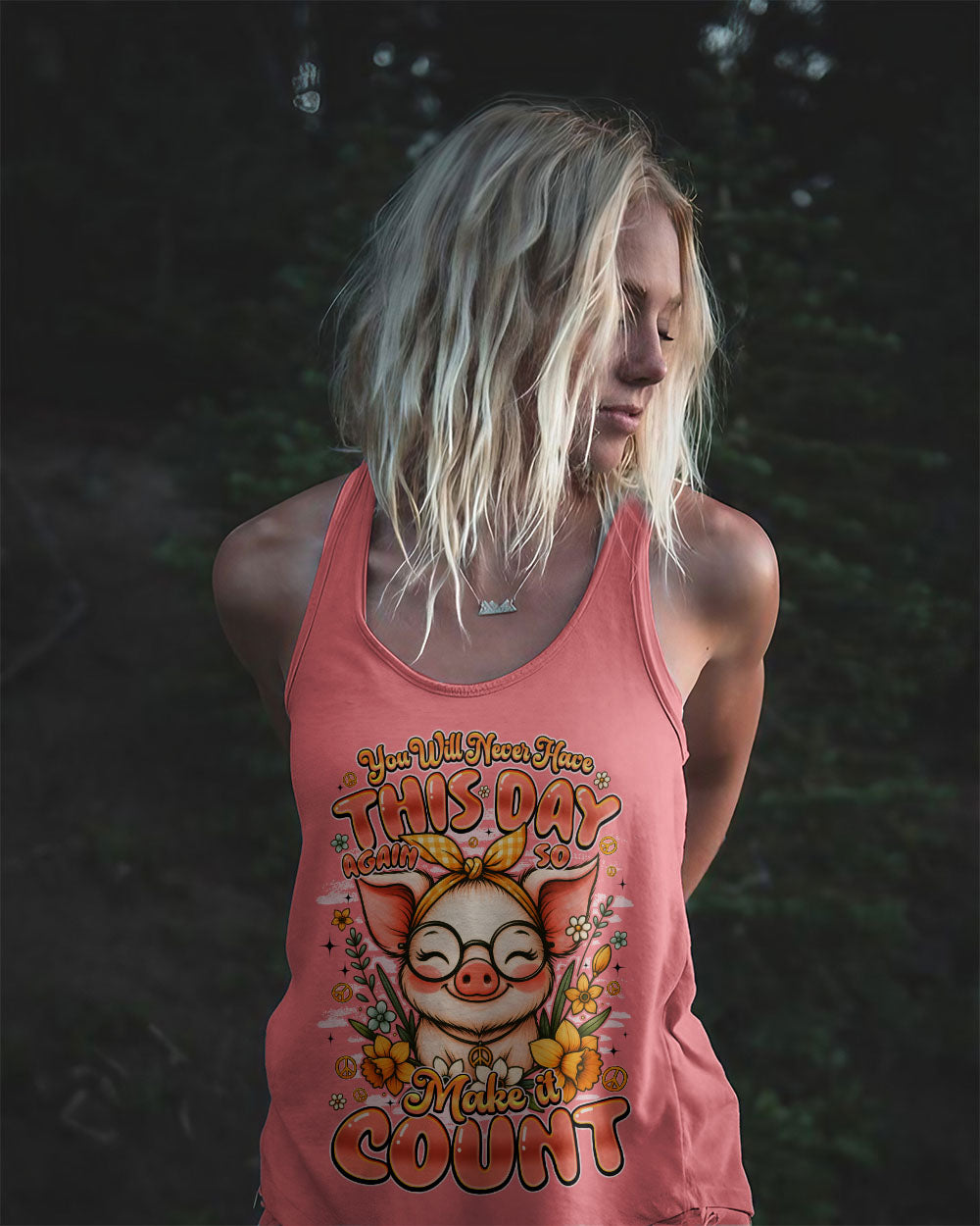 YOU WILL NEVER HAVE THIS DAY AGAIN PIG ALL OVER PRINT - TYQY1908251