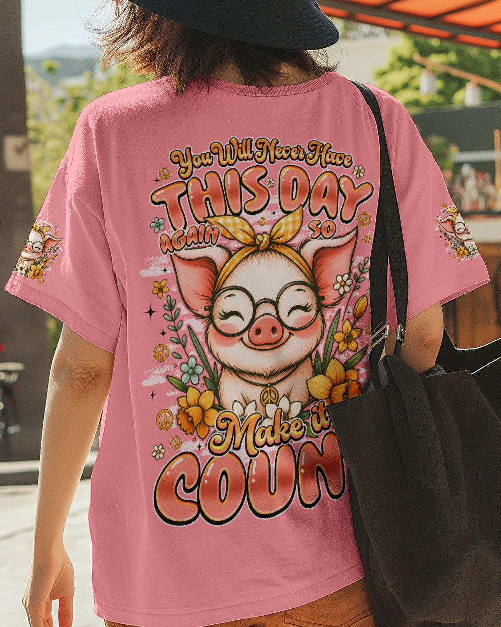 YOU WILL NEVER HAVE THIS DAY AGAIN PIG ALL OVER PRINT - TYQY1908251