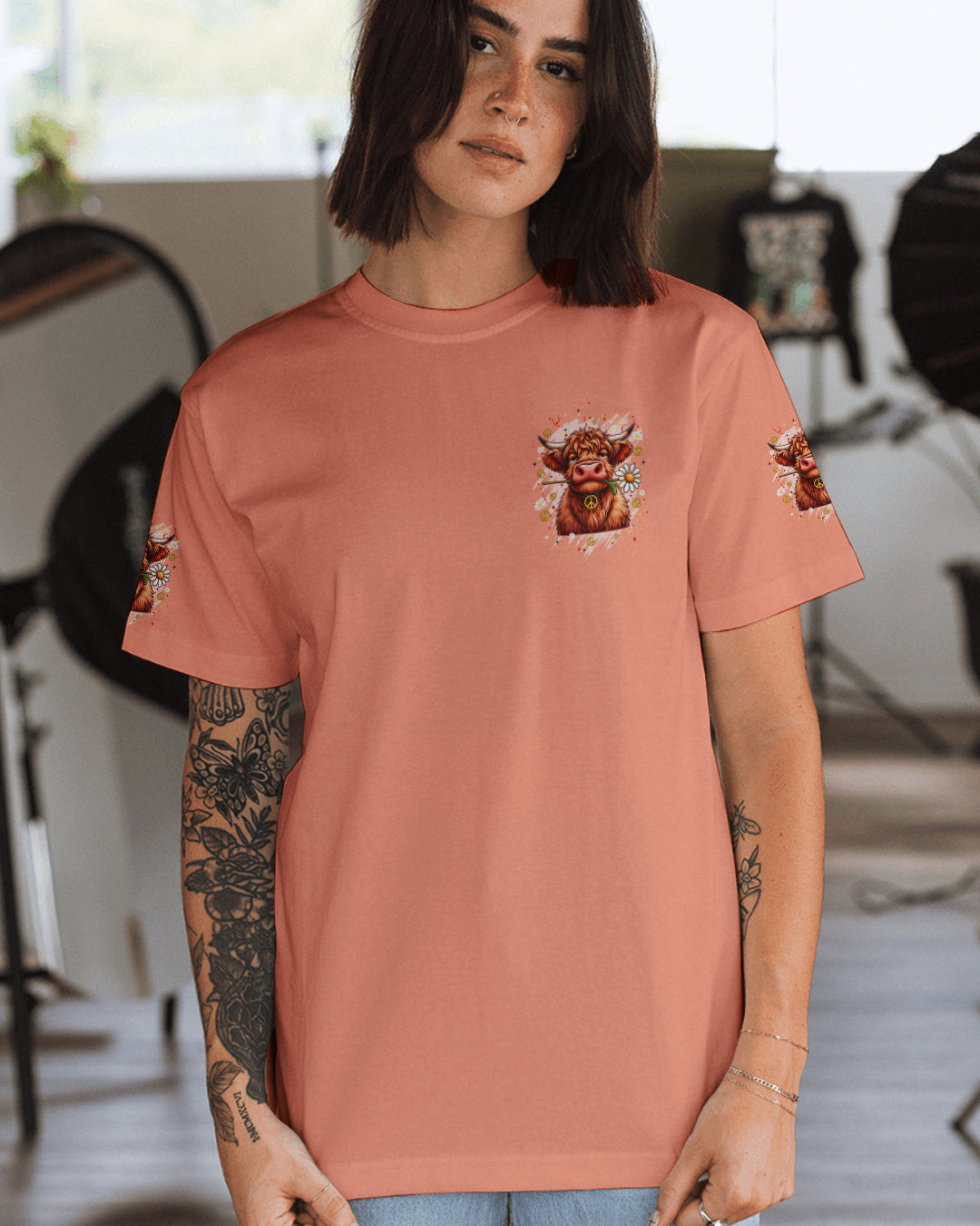 APPARENTLY I HAVE AN ATTITUDE WHO KNEW COW ALL OVER PRINT - TYQY1912251