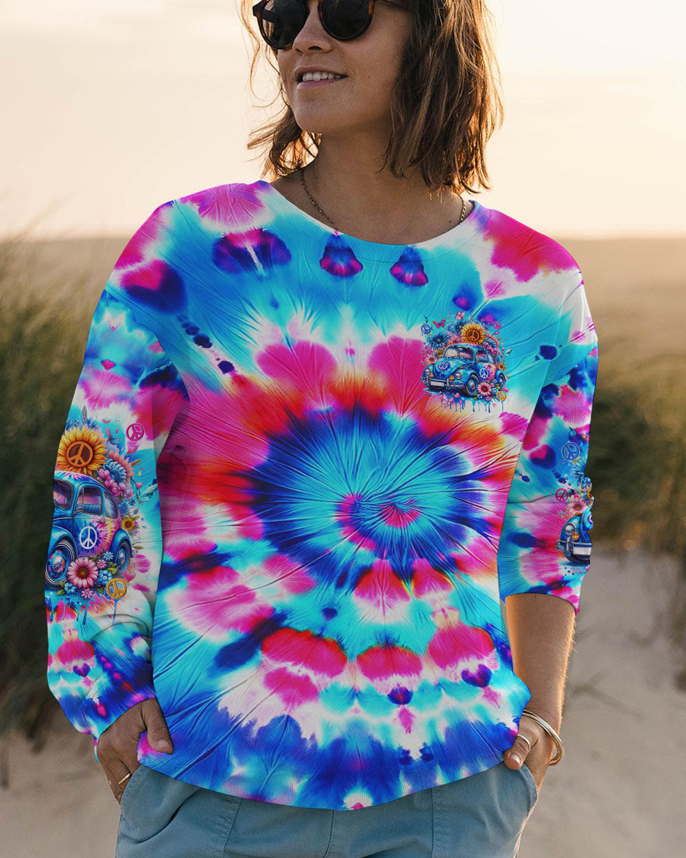 RUNNING AGAINST THE WIND TIE DYE ALL OVER PRINT - TYQY2001243