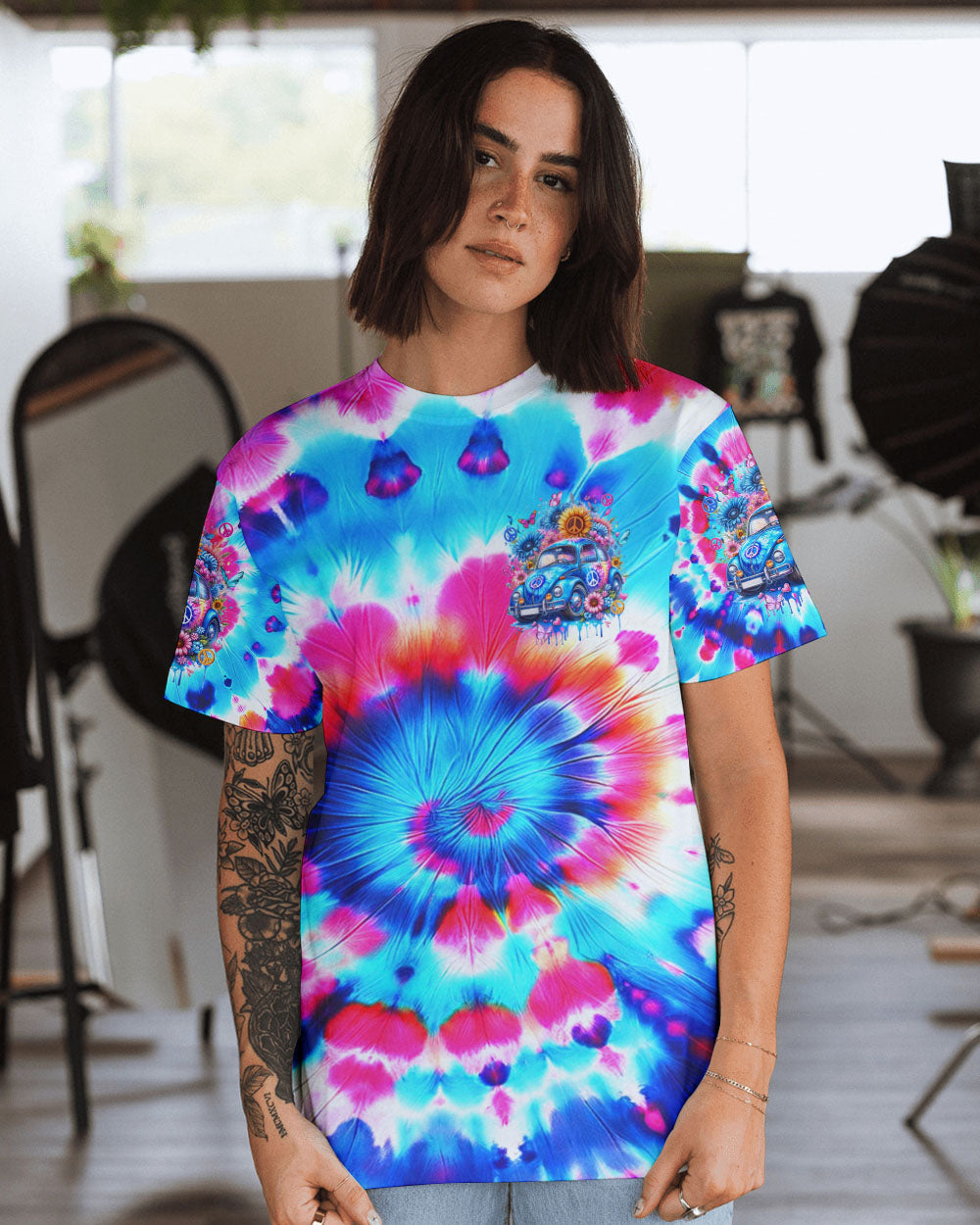 RUNNING AGAINST THE WIND TIE DYE ALL OVER PRINT - TYQY2001243