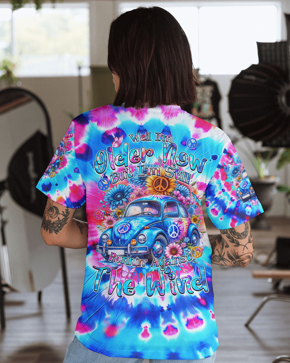 RUNNING AGAINST THE WIND TIE DYE ALL OVER PRINT - TYQY2001243