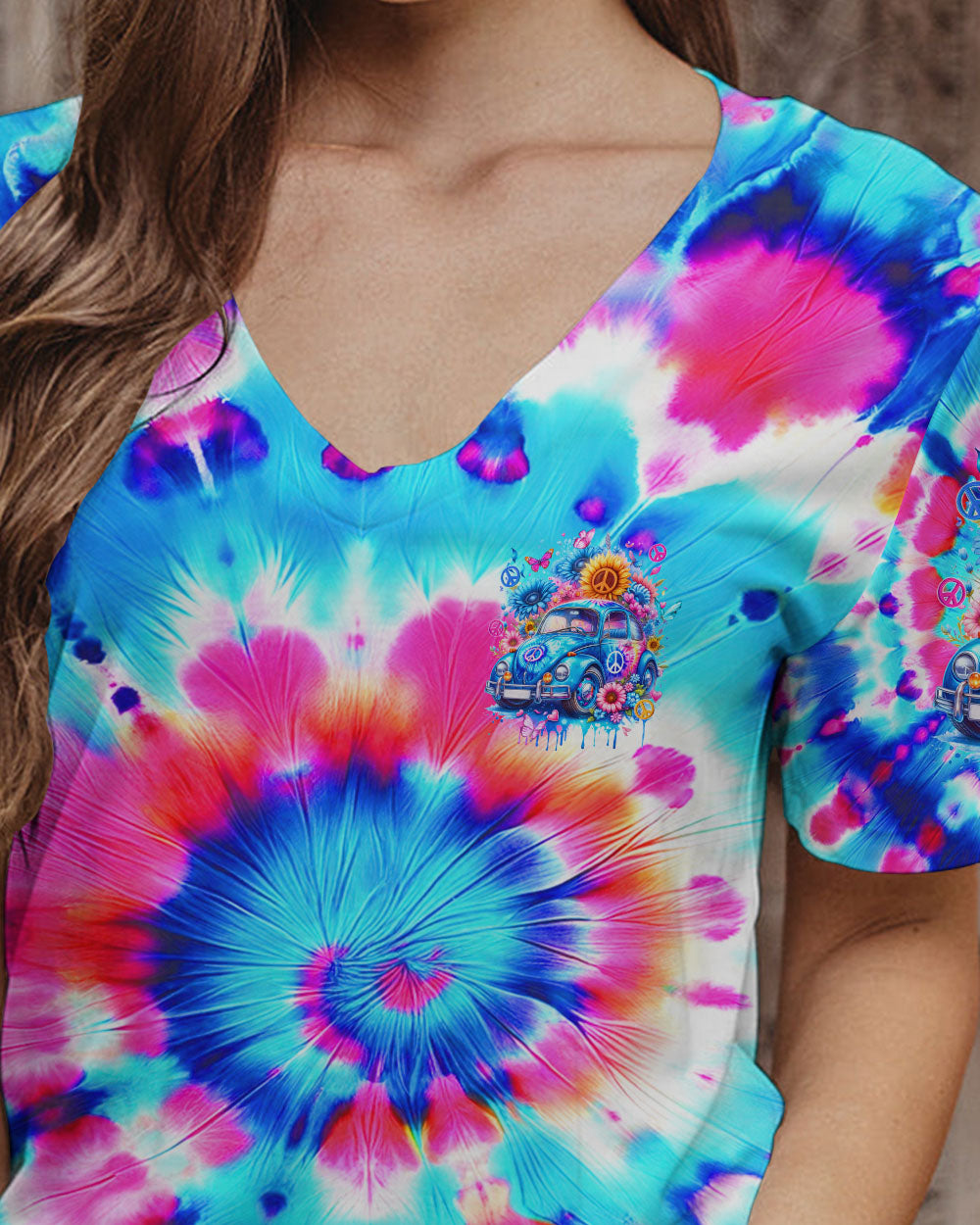 RUNNING AGAINST THE WIND TIE DYE ALL OVER PRINT - TYQY2001243
