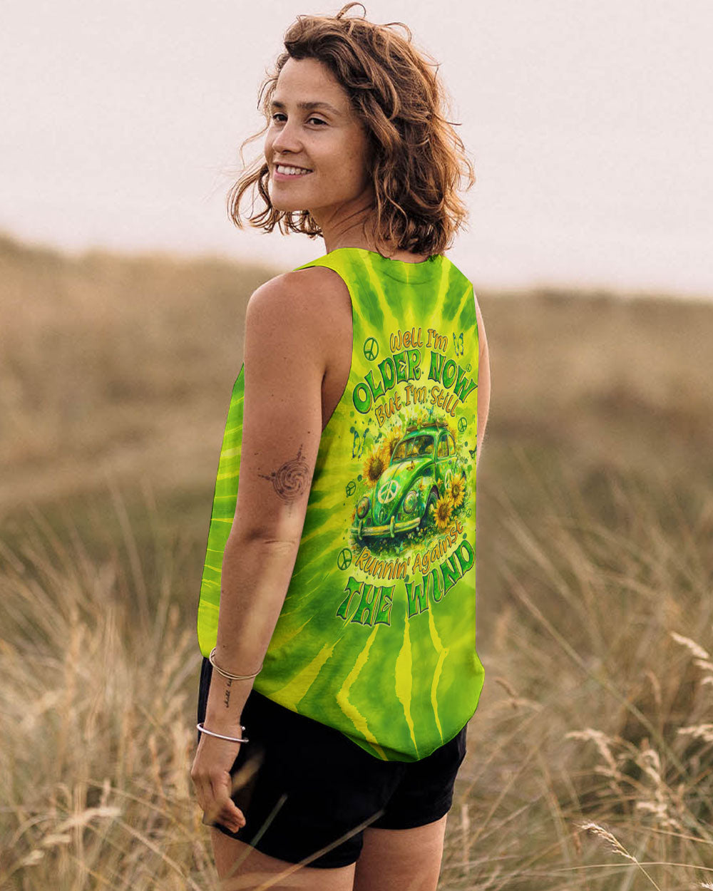 RUNNING AGAINST THE WIND BEETLE CAR TIE DYE ALL OVER PRINT - TYQY2001251