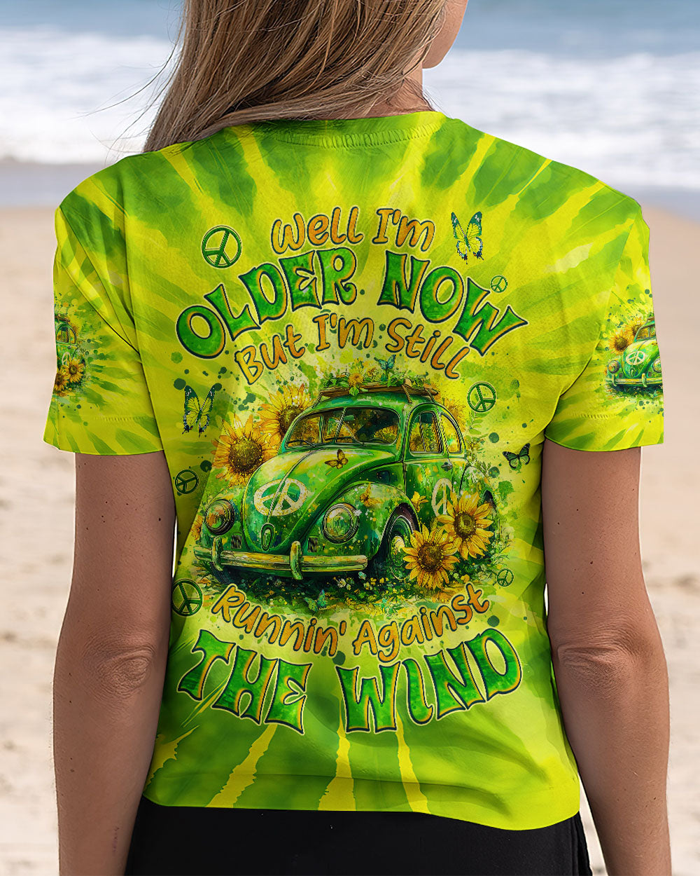RUNNING AGAINST THE WIND BEETLE CAR TIE DYE ALL OVER PRINT - TYQY2001251