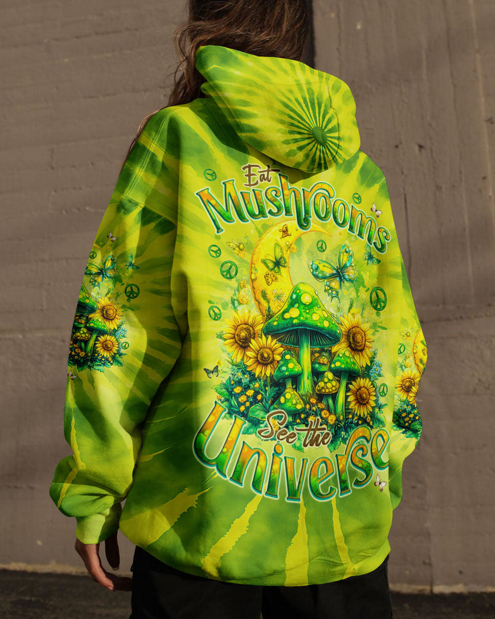 EAT MUSHROOMS SEE THE UNIVERSE TIE DYE ALL OVER PRINT - TYQY2001252