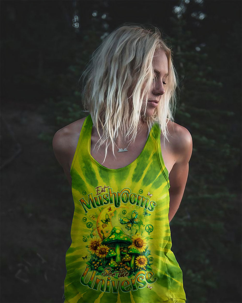 EAT MUSHROOMS SEE THE UNIVERSE TIE DYE ALL OVER PRINT - TYQY2001252