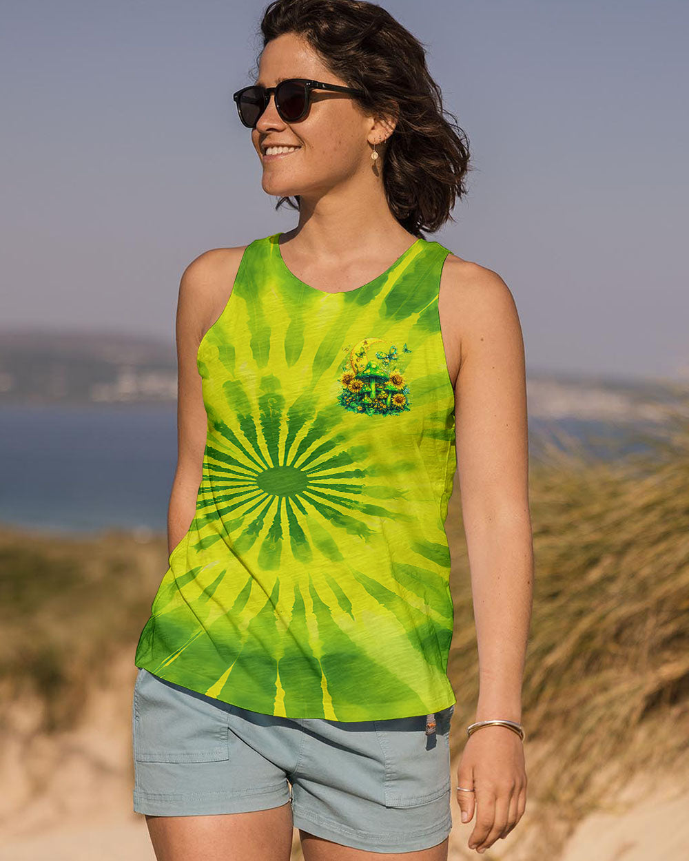 EAT MUSHROOMS SEE THE UNIVERSE TIE DYE ALL OVER PRINT - TYQY2001252