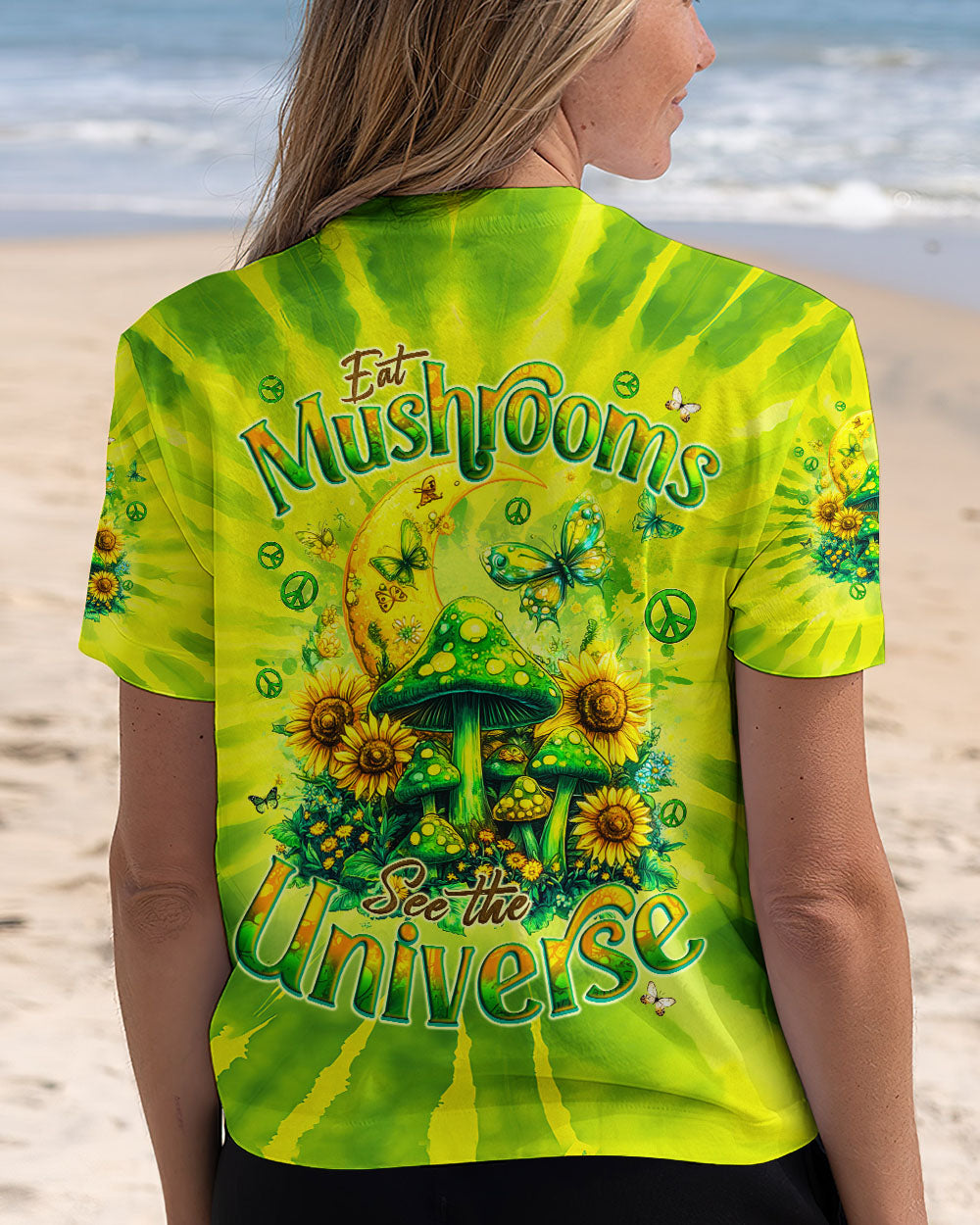 EAT MUSHROOMS SEE THE UNIVERSE TIE DYE ALL OVER PRINT - TYQY2001252