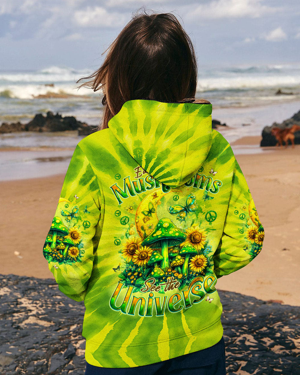 EAT MUSHROOMS SEE THE UNIVERSE TIE DYE ALL OVER PRINT - TYQY2001252