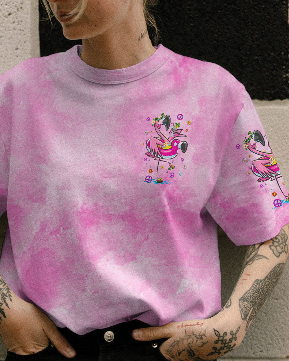 BE A FLAMINGO IN A FLOCK OF PIGEONS ALL OVER PRINT - TYQY2006244