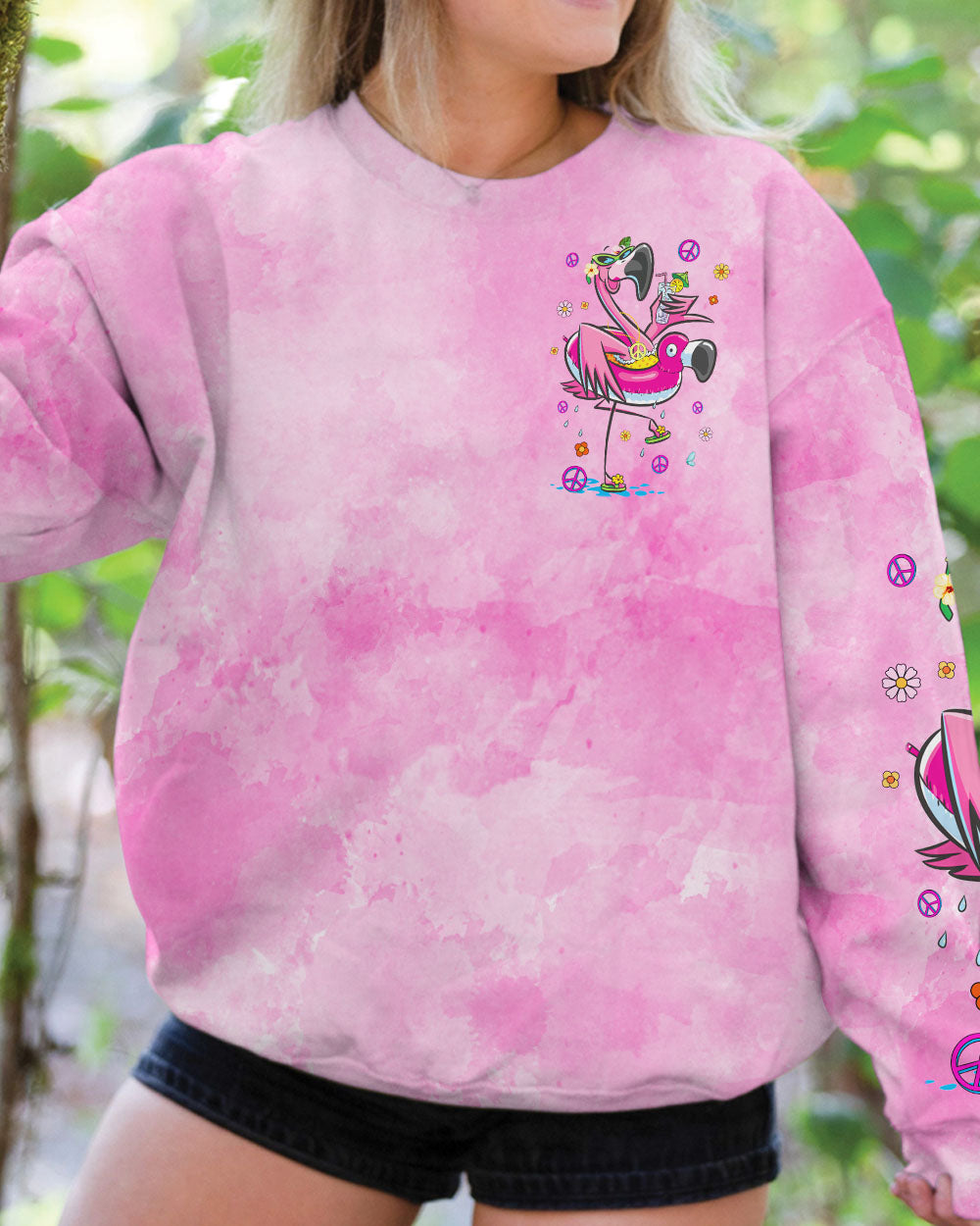 BE A FLAMINGO IN A FLOCK OF PIGEONS ALL OVER PRINT - TYQY2006244