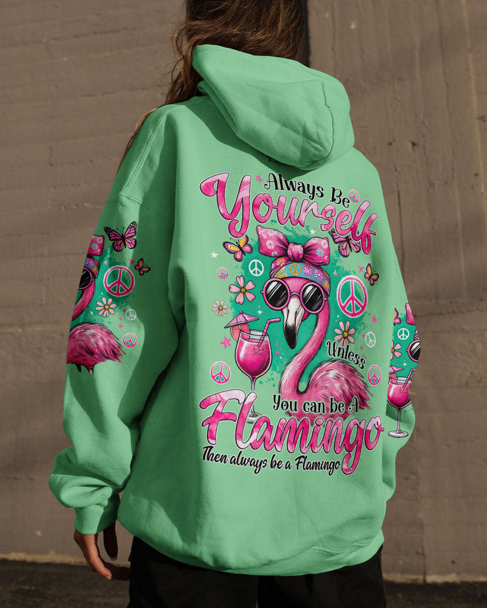 ALWAYS BE YOURSELF FLAMINGO ALL OVER PRINT - TYQY2006246
