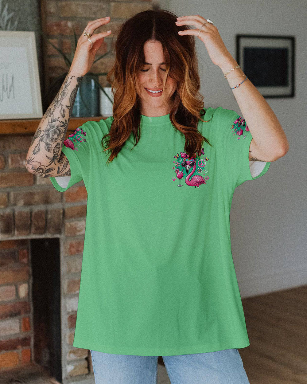 ALWAYS BE YOURSELF FLAMINGO ALL OVER PRINT - TYQY2006246