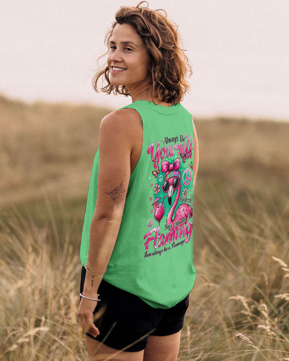 ALWAYS BE YOURSELF FLAMINGO ALL OVER PRINT - TYQY2006246