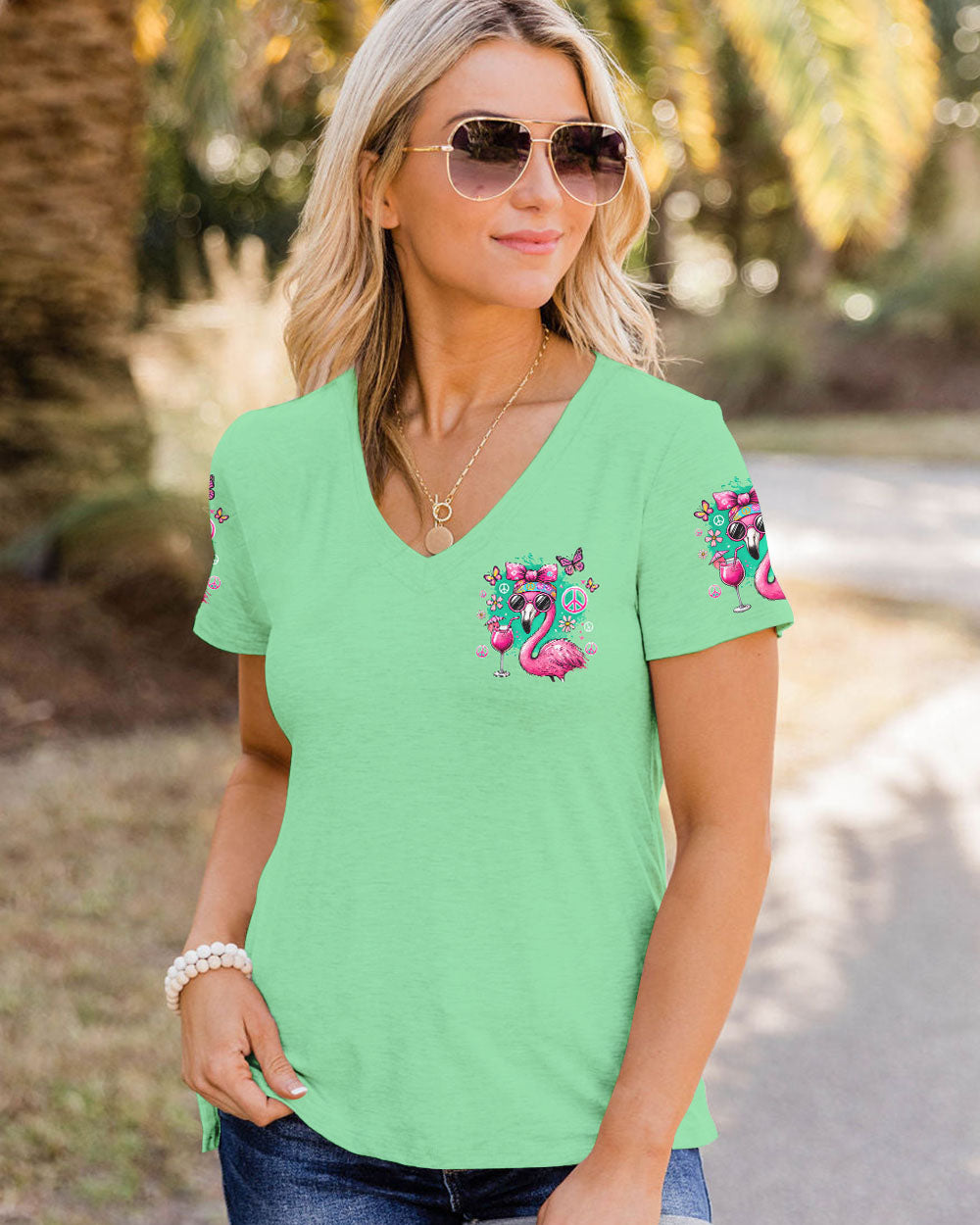 ALWAYS BE YOURSELF FLAMINGO ALL OVER PRINT - TYQY2006246