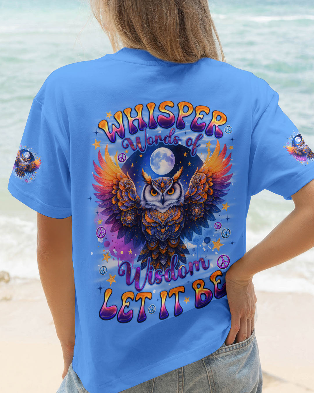 WHISPER WORDS OF WISDOM LET IT BE OWL ALL OVER PRINT - TYQY2010252