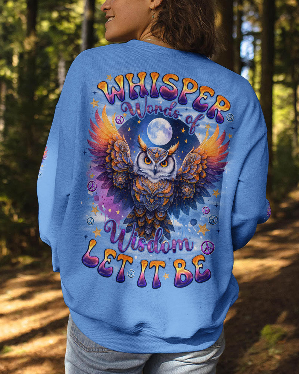 WHISPER WORDS OF WISDOM LET IT BE OWL ALL OVER PRINT - TYQY2010252