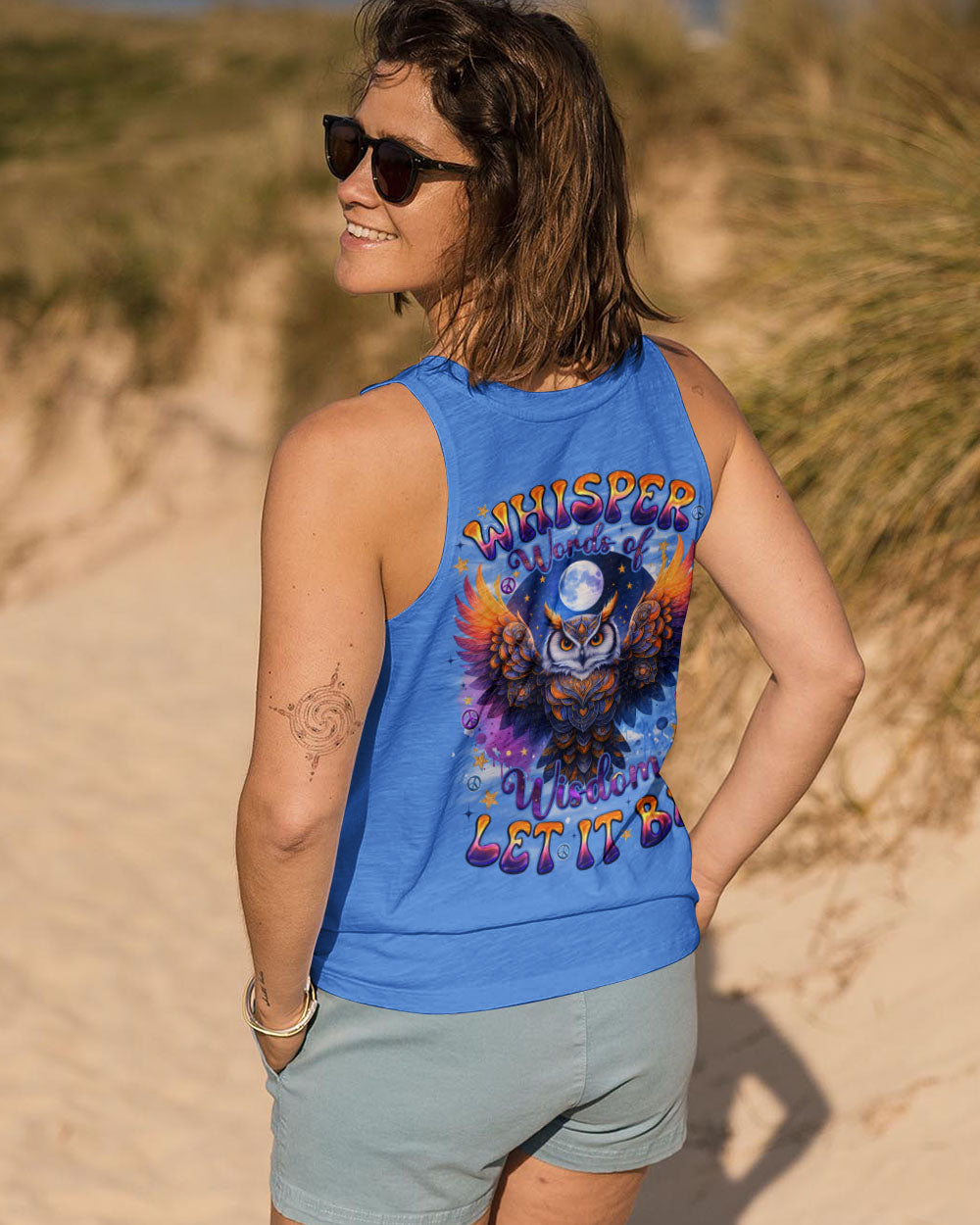 WHISPER WORDS OF WISDOM LET IT BE OWL ALL OVER PRINT - TYQY2010252