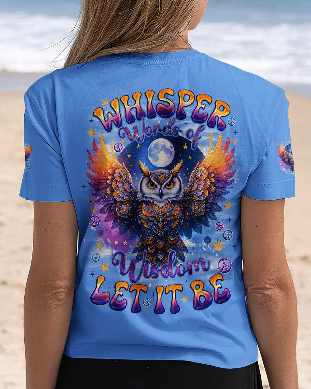 WHISPER WORDS OF WISDOM LET IT BE OWL ALL OVER PRINT - TYQY2010252
