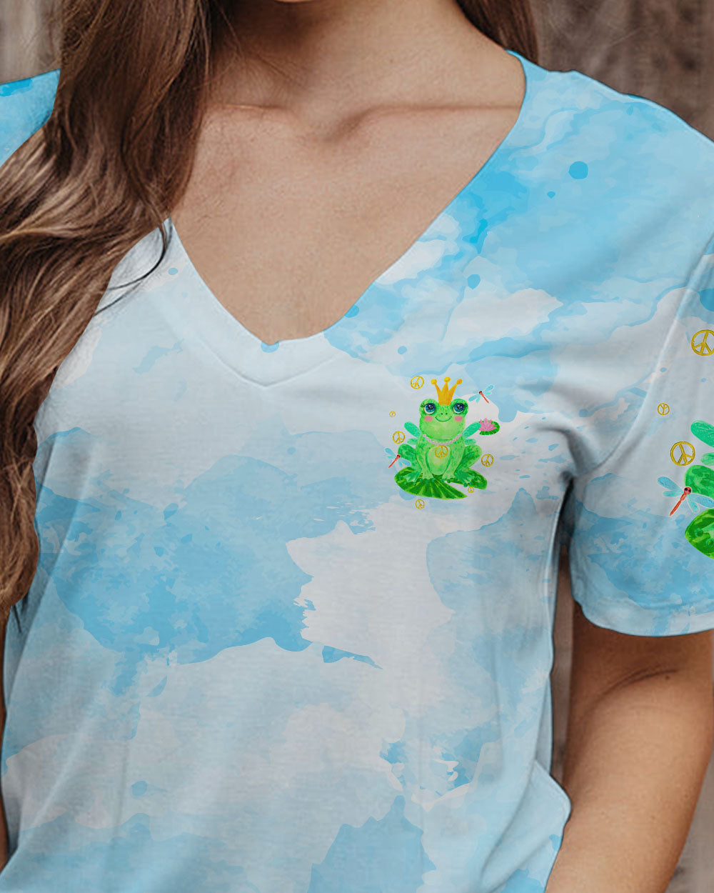 BE YOU THE WORLD WILL ADJUST FROG ALL OVER PRINT - TYQY2103244