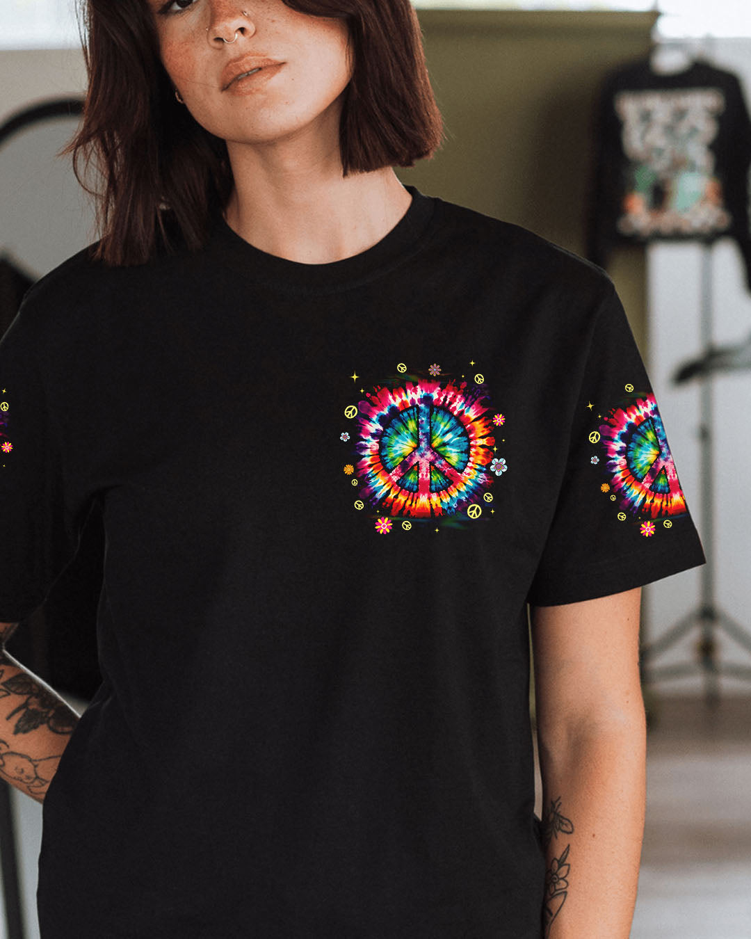 IMAGINE ALL THE PEOPLE LIVING LIFE IN PEACE TIE DYE ALL OVER PRINT - TYQY2105251