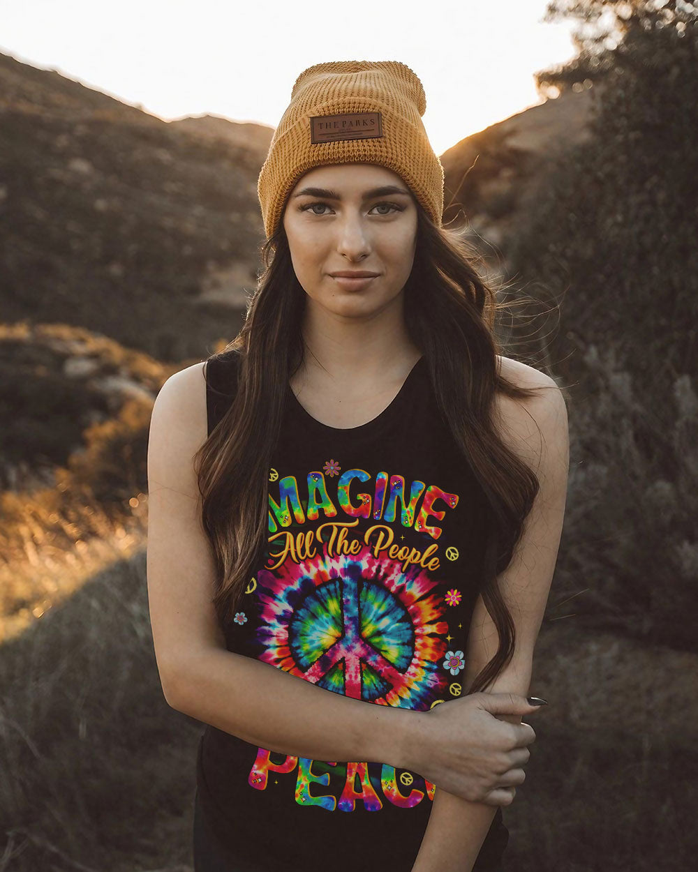 IMAGINE ALL THE PEOPLE LIVING LIFE IN PEACE TIE DYE ALL OVER PRINT - TYQY2105251