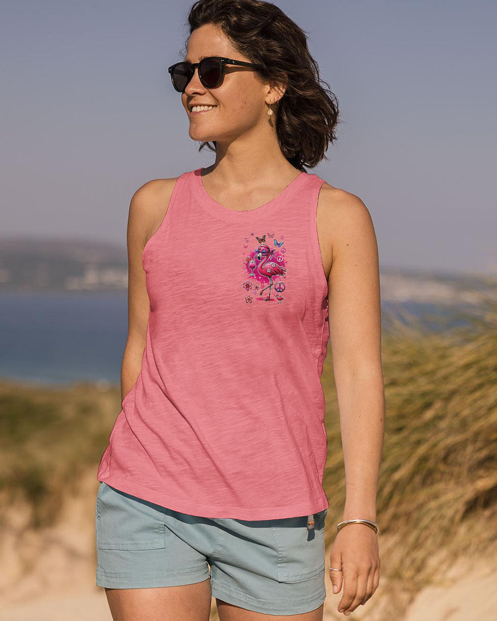 DON'T THINK YOU MUST BE NORMAL FLAMINGO ALL OVER PRINT - TYQY2106246