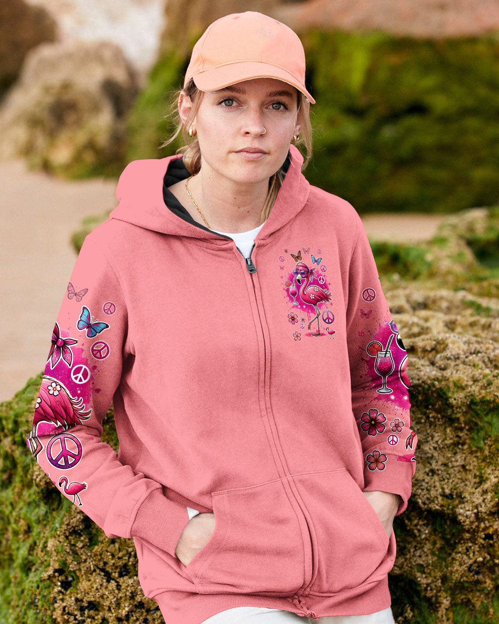 DON'T THINK YOU MUST BE NORMAL FLAMINGO ALL OVER PRINT - TYQY2106246
