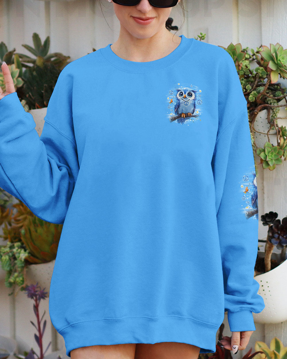 IN A WORLD WHERE YOU CAN BE ANYTHING BE KIND OWL ALL OVER PRINT - TYQY2110252
