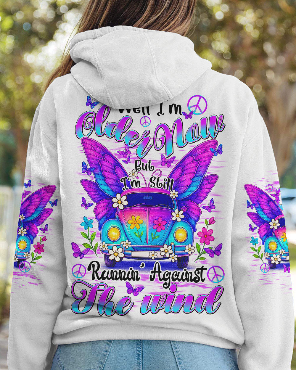 RUNNING AGAINST THE WIND BUTTERFLY CAR ALL OVER PRINT - TYQY1405251