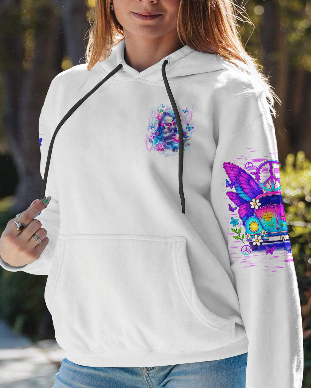 RUNNING AGAINST THE WIND BUTTERFLY CAR ALL OVER PRINT - TYQY1405251