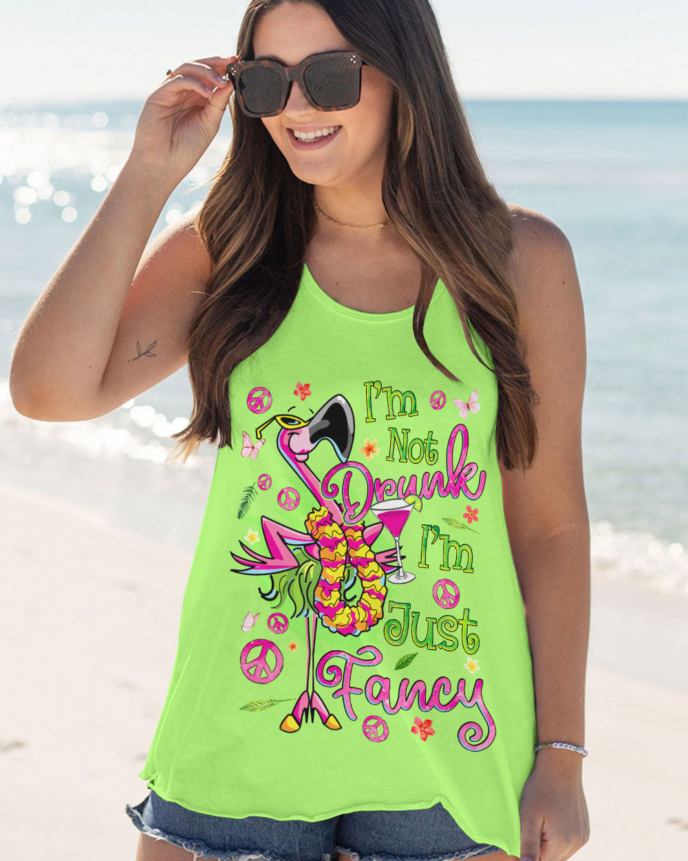 I'M JUST FANCY FLAMINGO ALL OVER PRINT - TYQY2205245