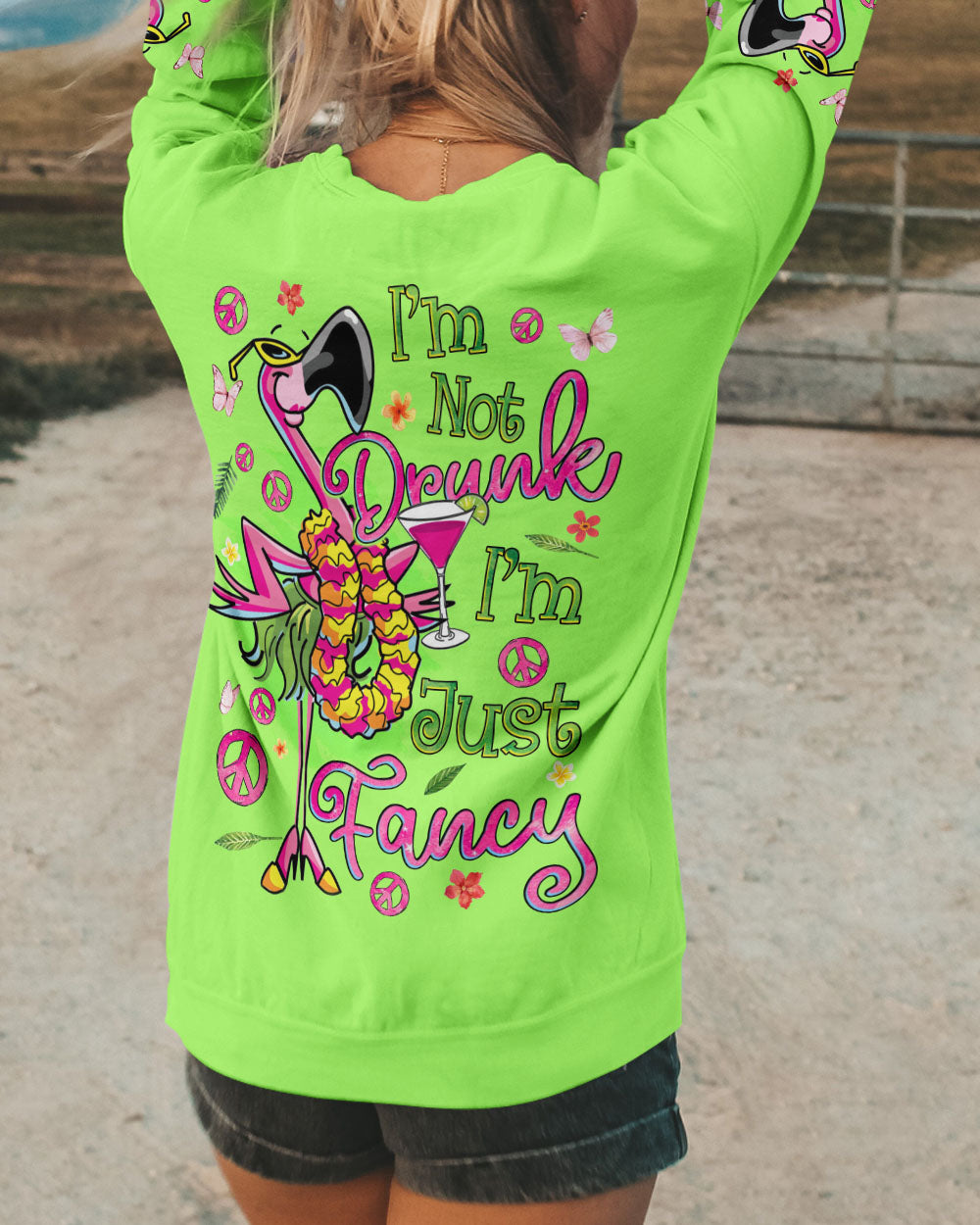 I'M JUST FANCY FLAMINGO ALL OVER PRINT - TYQY2205245
