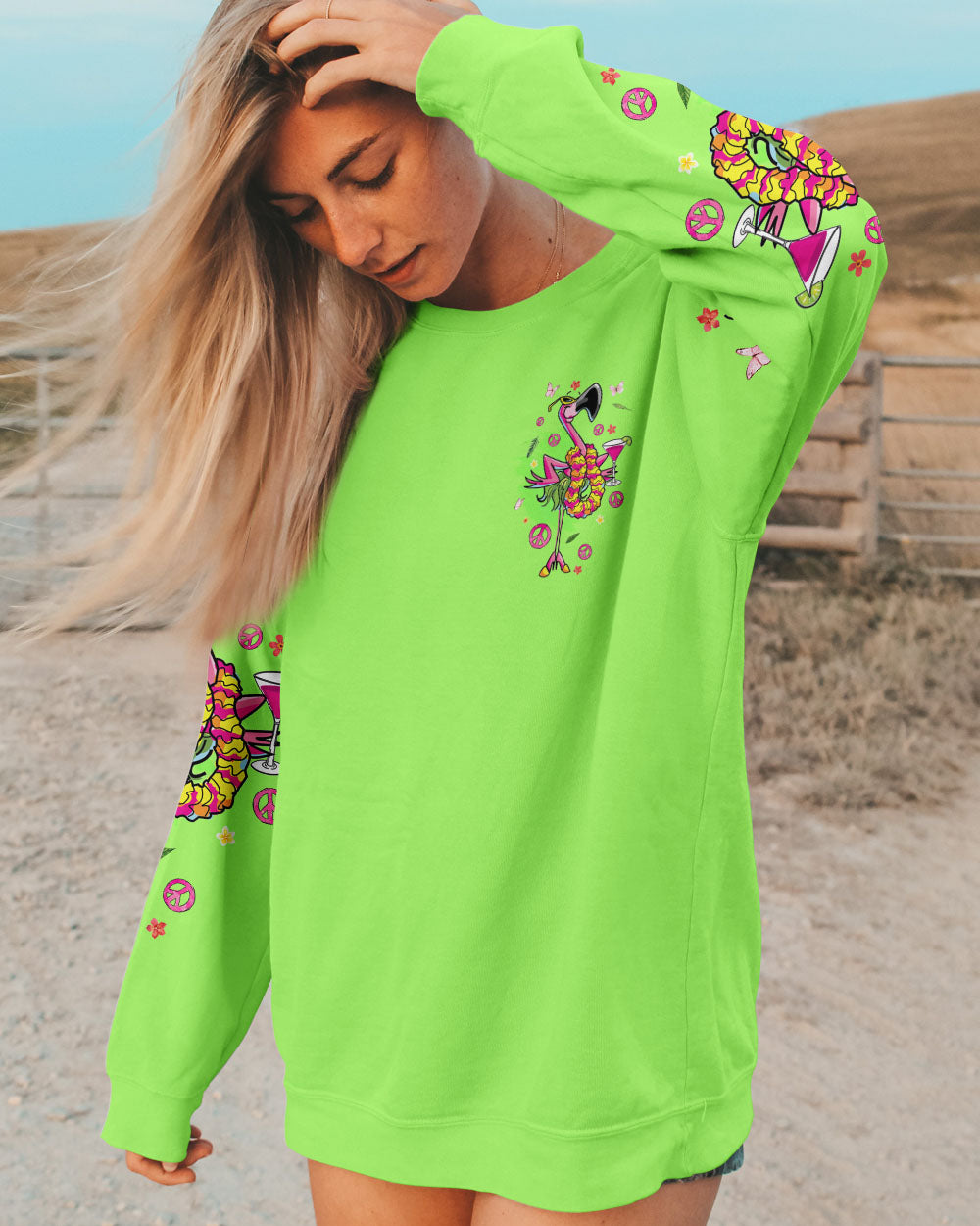 I'M JUST FANCY FLAMINGO ALL OVER PRINT - TYQY2205245