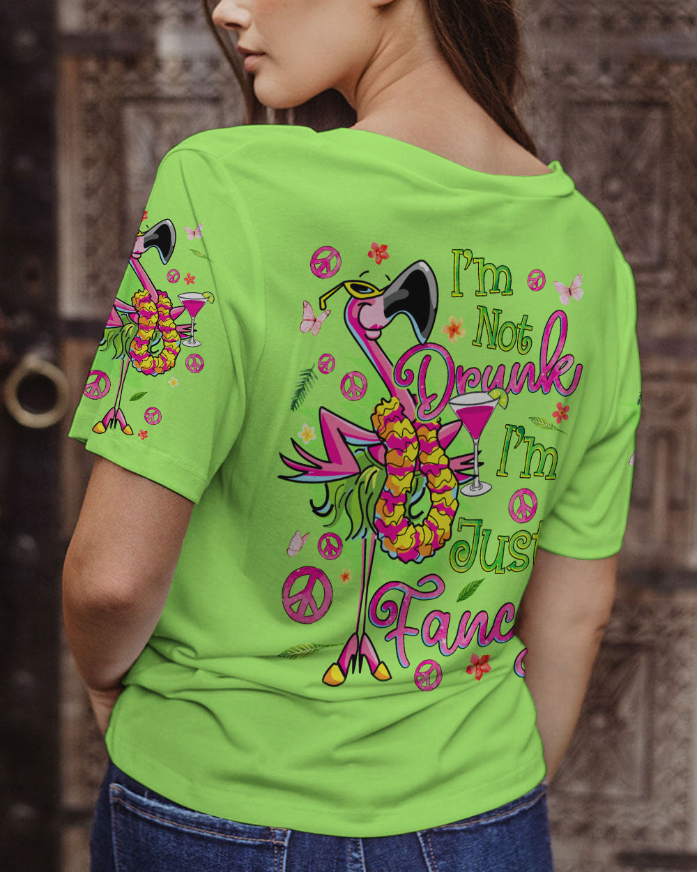 I'M JUST FANCY FLAMINGO ALL OVER PRINT - TYQY2205245